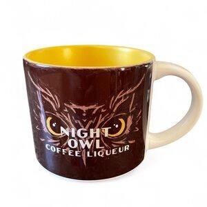 Night Owl coffee mug with gold interior, no signs of use